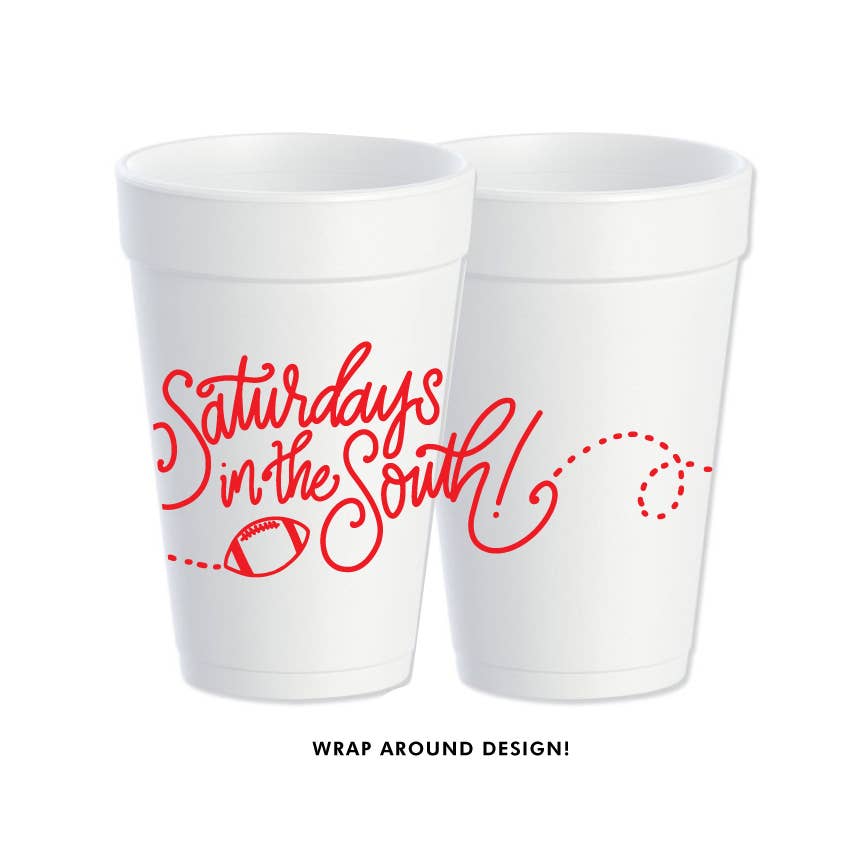 Saturdays in the South (6 colors) | Game Day Foam Cups