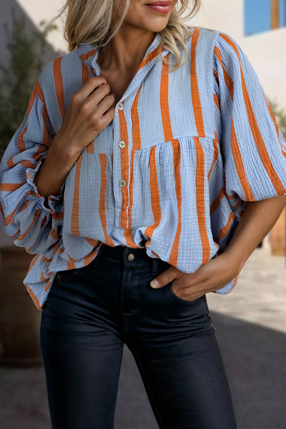 Blue Button Down