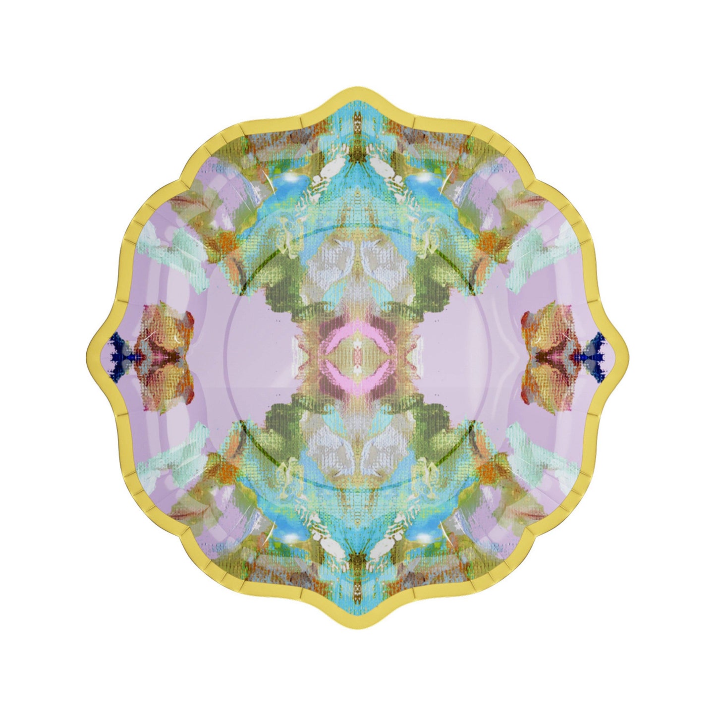 Stained Glass Lavender Cocktail Plates