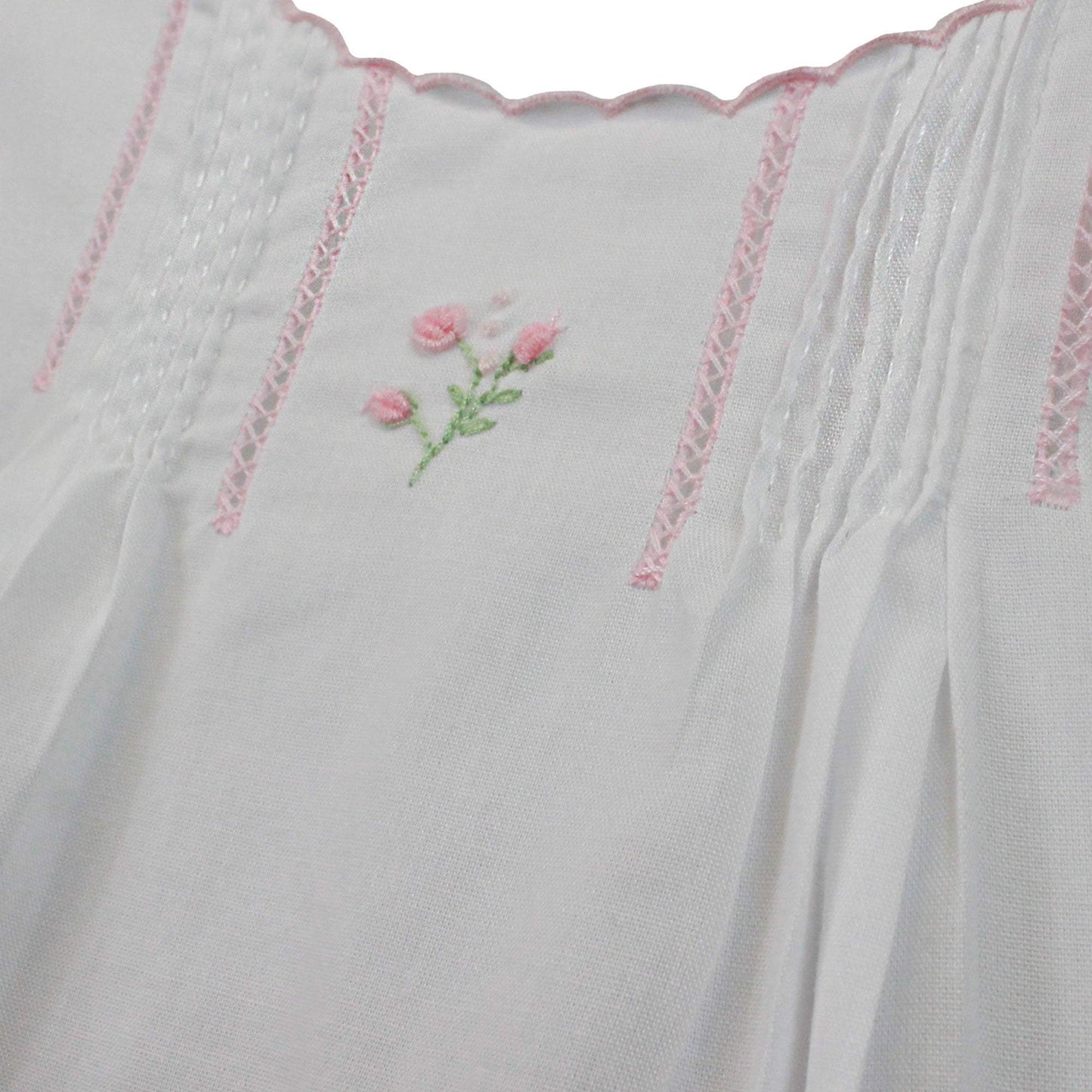 Flower Embroidered Heirloom Daygown