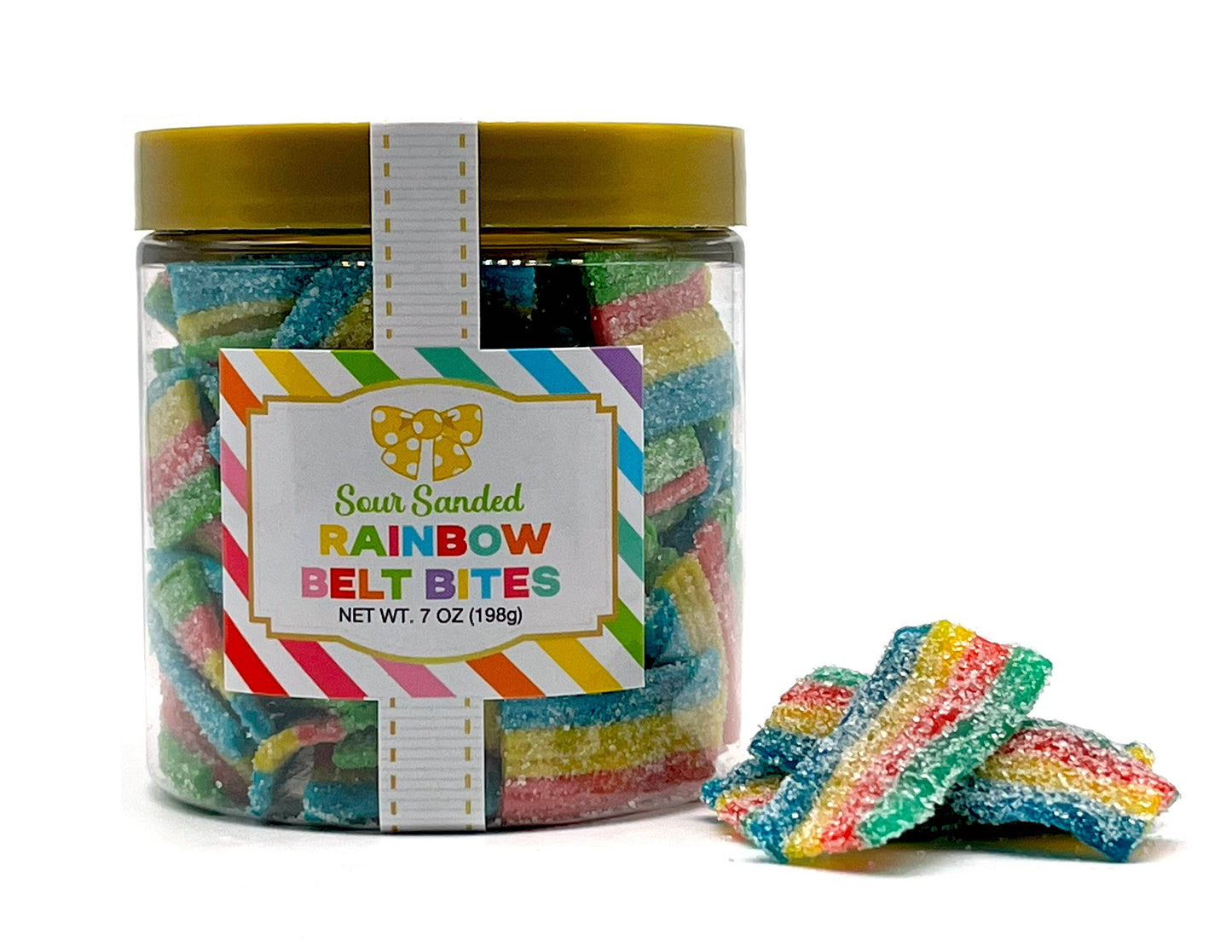 Candy Sugar Stacks - Everyday Sour Rainbow Belt Bites