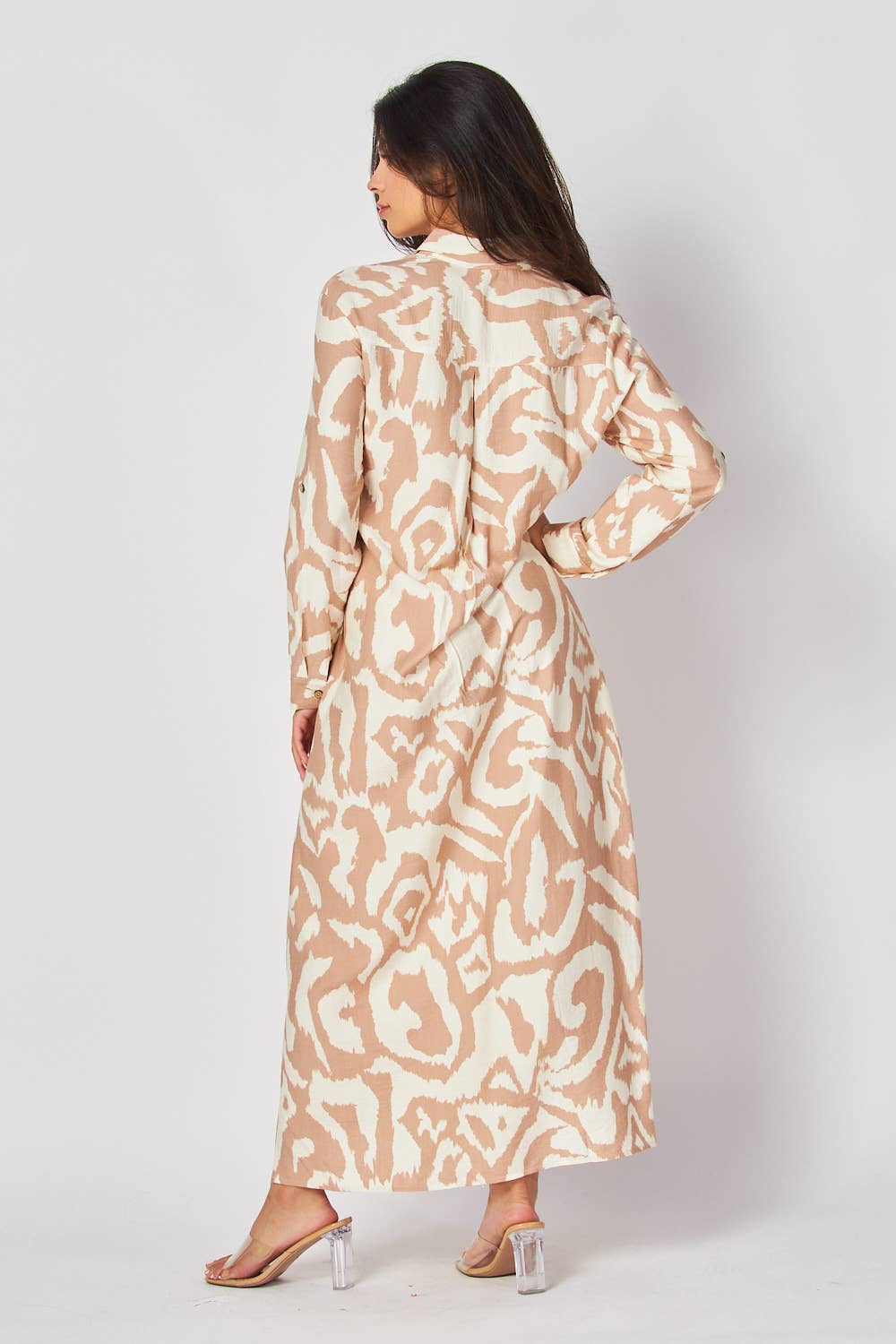 Taupe Button Down Maxi