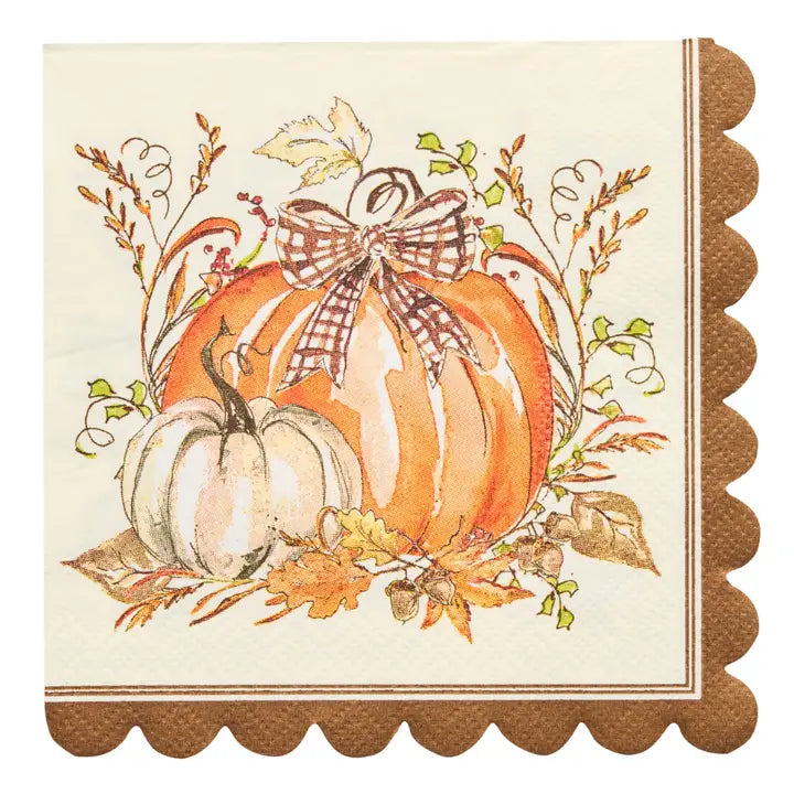 Turkey & Gourds Cocktail Napkins
