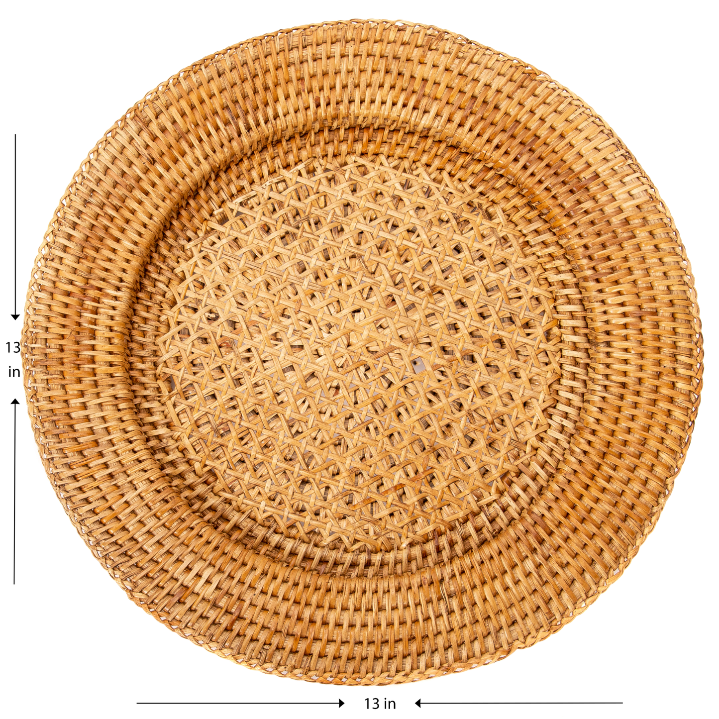Rattan Open Weave Charger