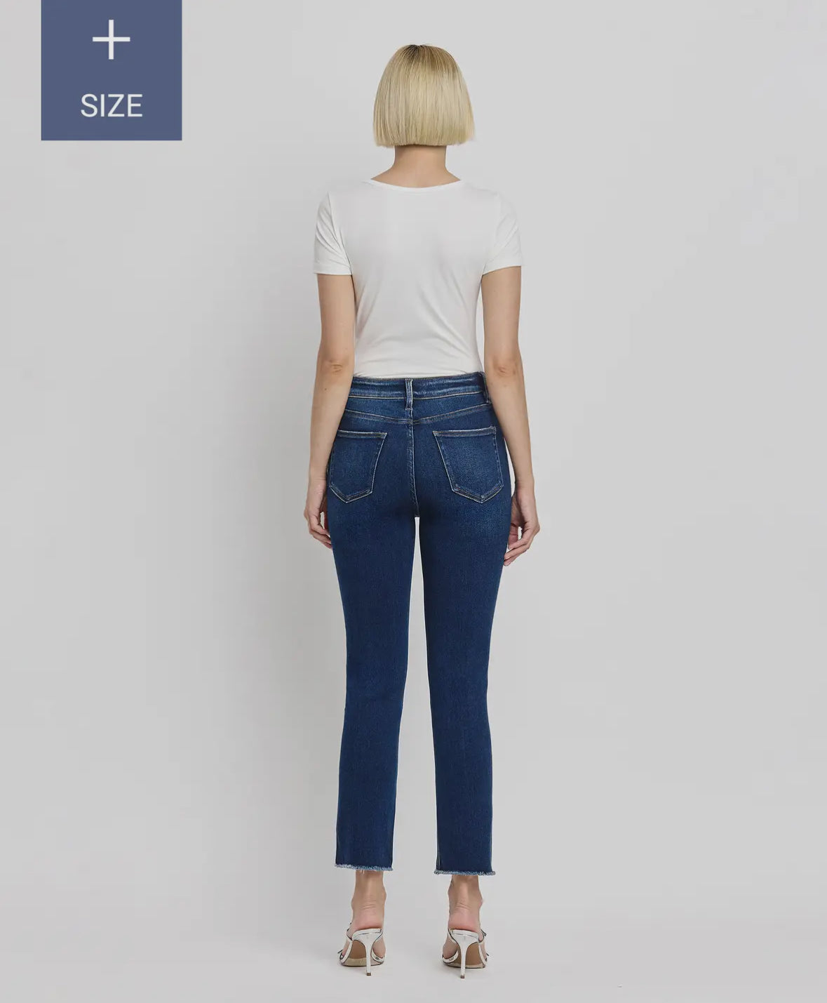 Jeanne Plus Size- Super High Rise Slim Straight Jeans