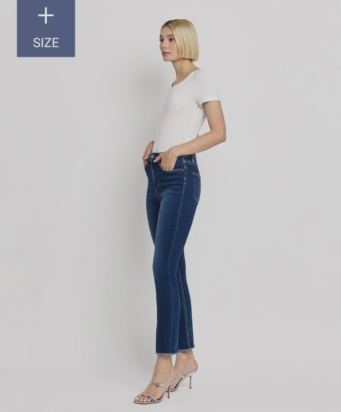 Jeanne Plus Size- Super High Rise Slim Straight Jeans
