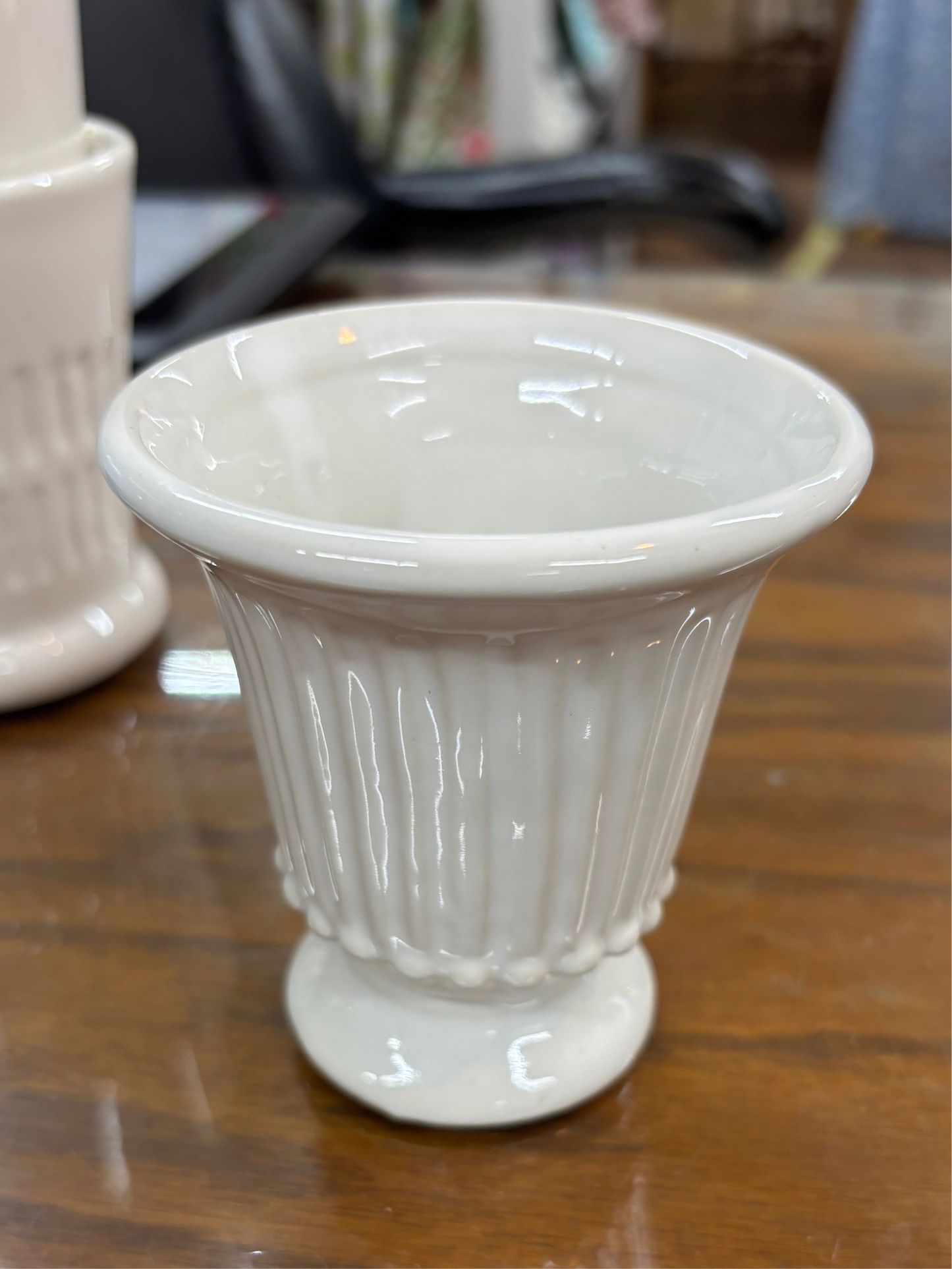Milk Glass Mini Planters