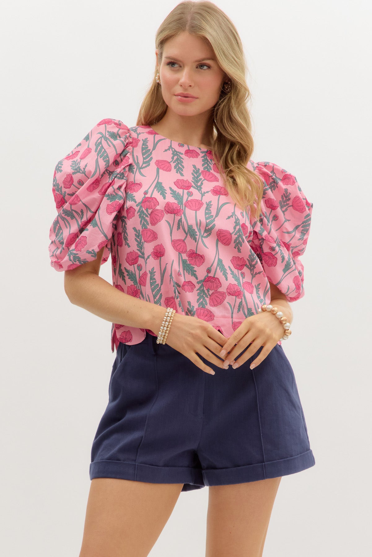 Pink Peony Blouse