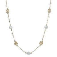 Beiber Gold Pearl Necklace Meghan Browne