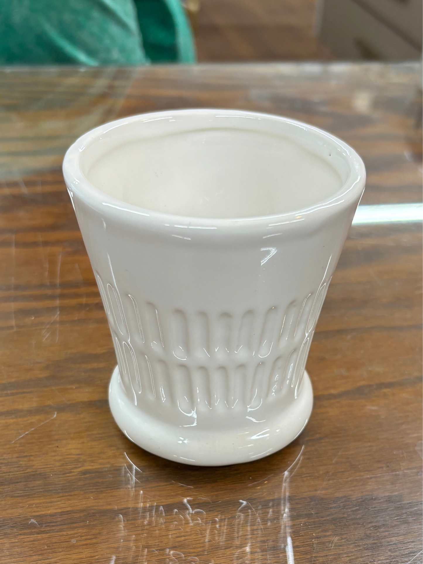 Milk Glass Mini Planters
