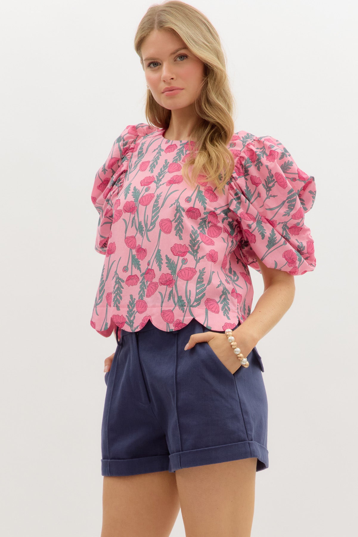 Pink Peony Blouse