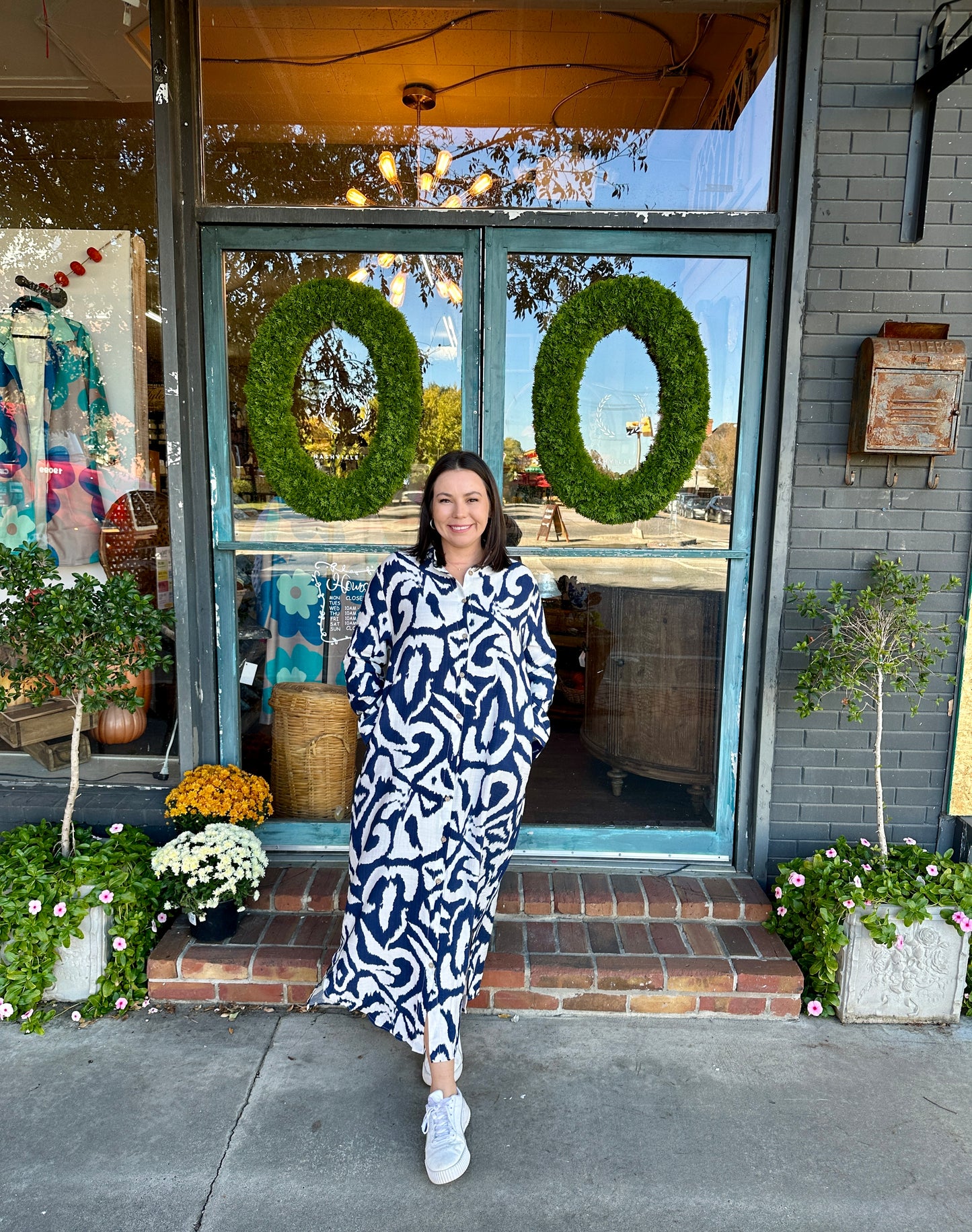 Navy Fall Maxi