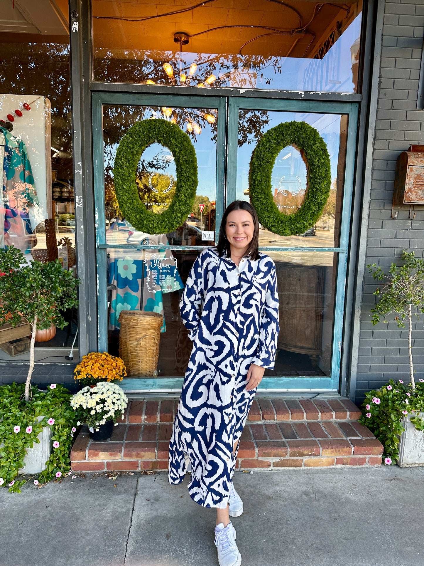 Navy Fall Maxi