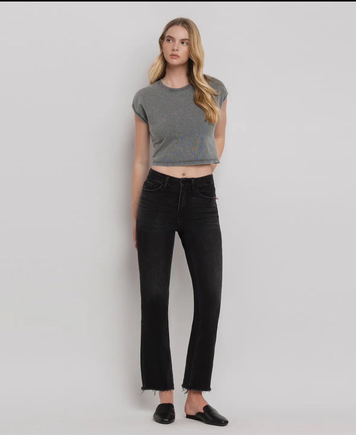 Bella - High Rise Seamless Waistband Kick Flares