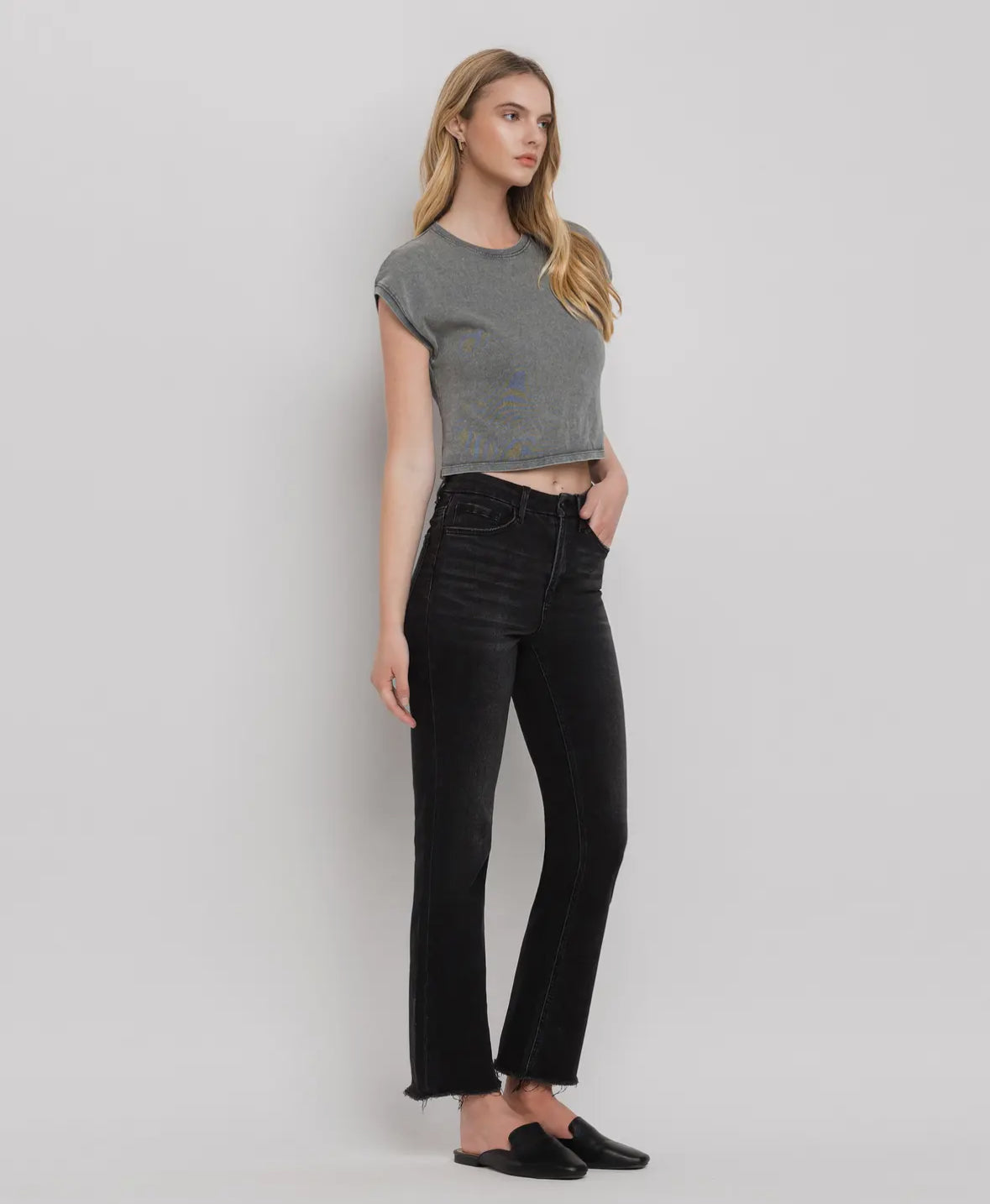 Bella - High Rise Seamless Waistband Kick Flares