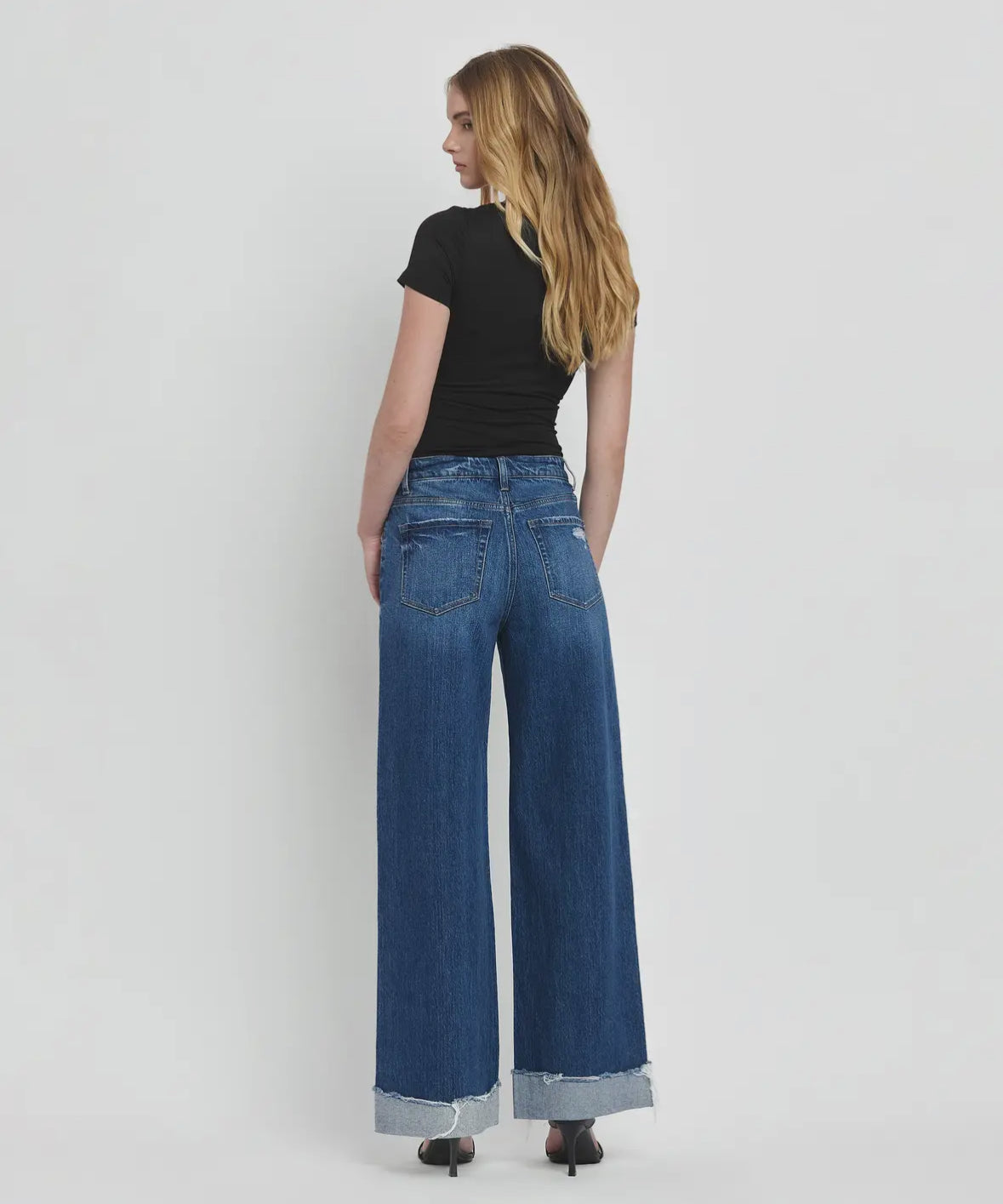 Kris - Super High Rise Cuffed Baggy Wide Leg