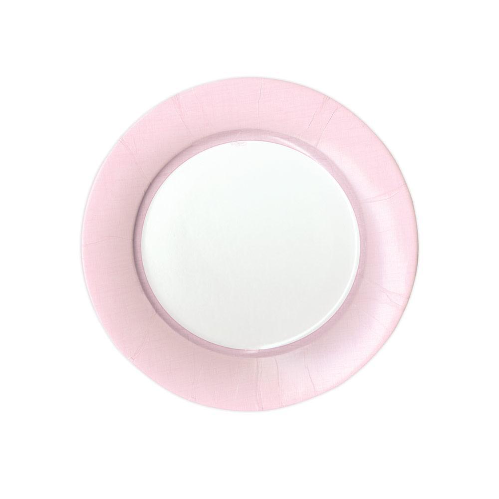 Linen Border Paper Salad & Dessert Plates
