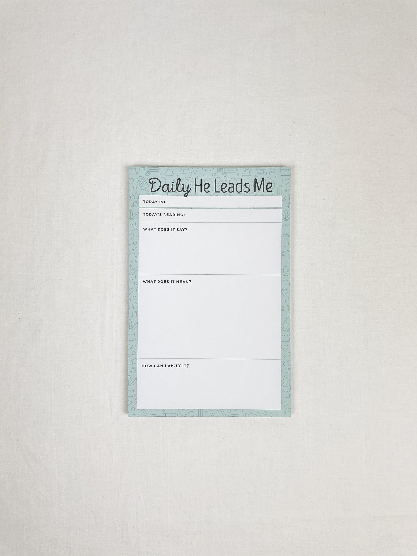 Daily He Leads Me Notepad