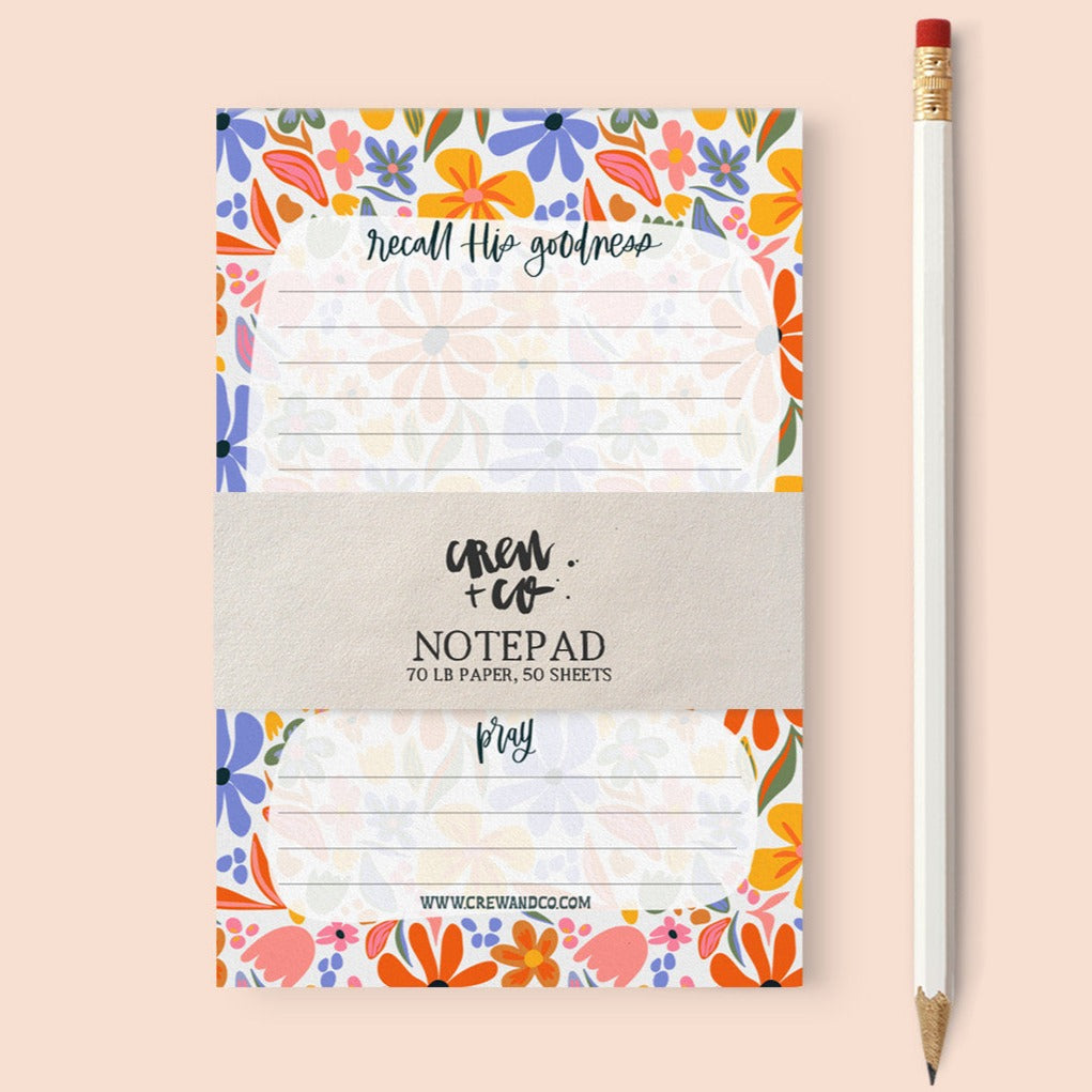 Recall His Goodness Notepad
