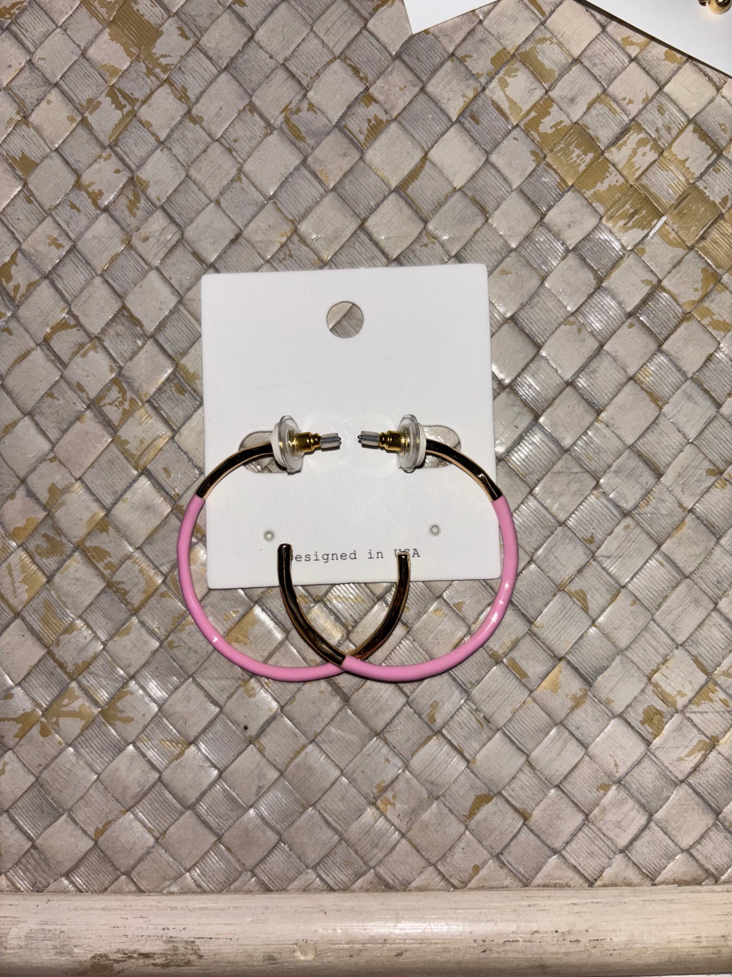 Colorful Gold Hoops
