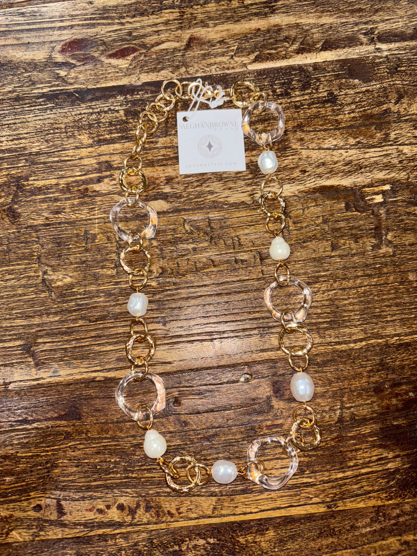 Dane Gold Pearl Meghan Browne Necklace