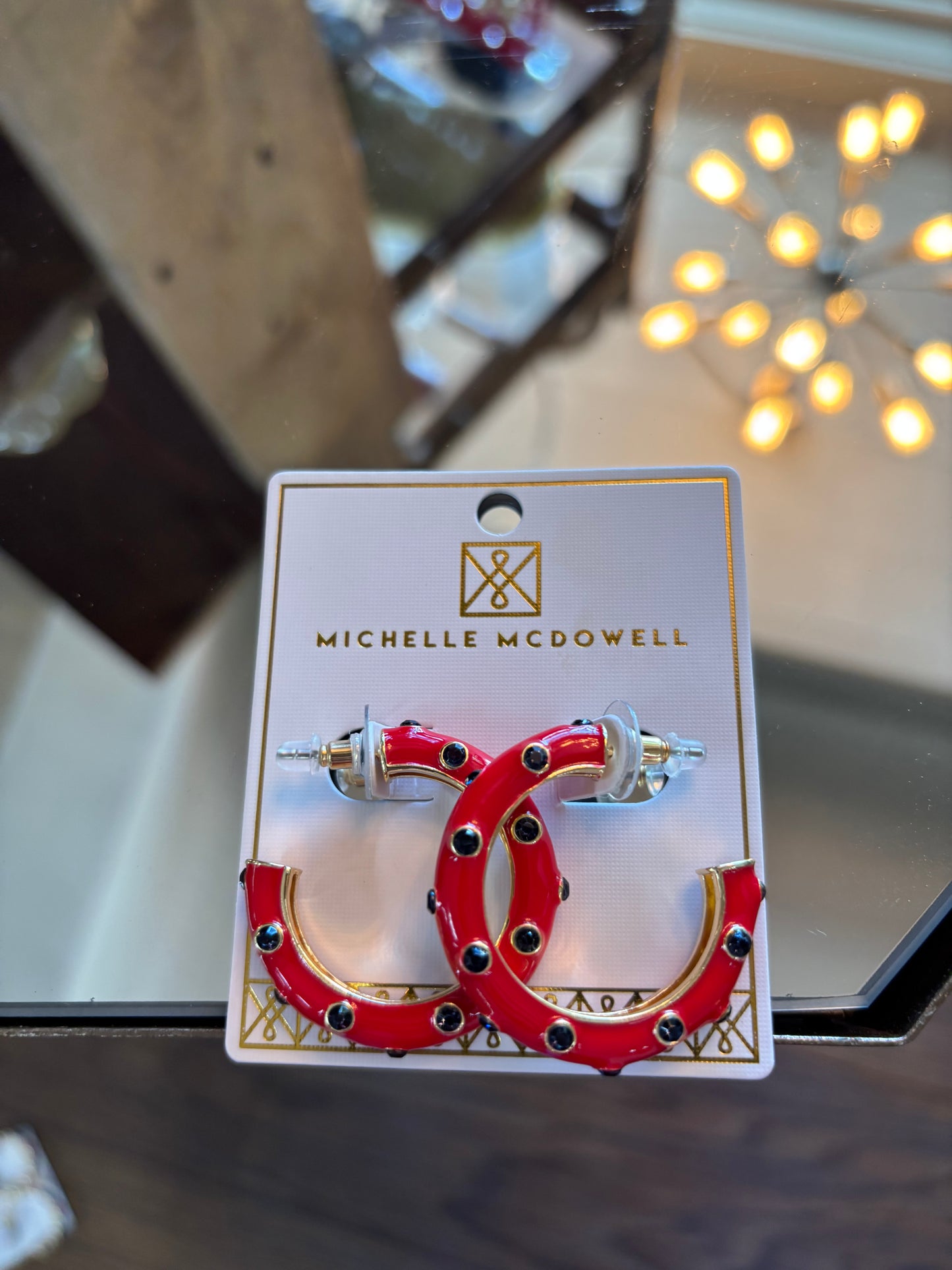 Arlet Earrings Red & Blue