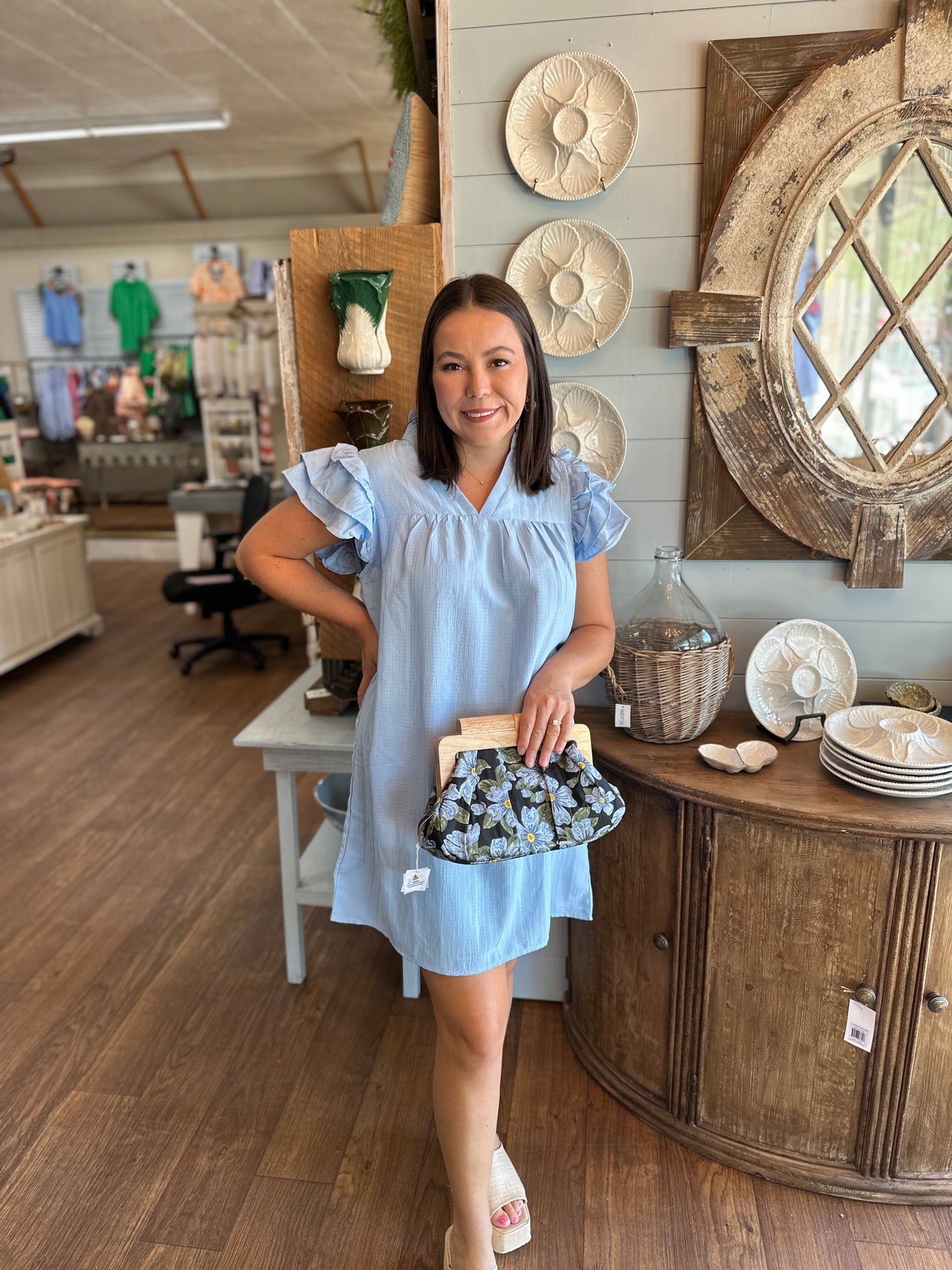 Stand Up Collar Dress