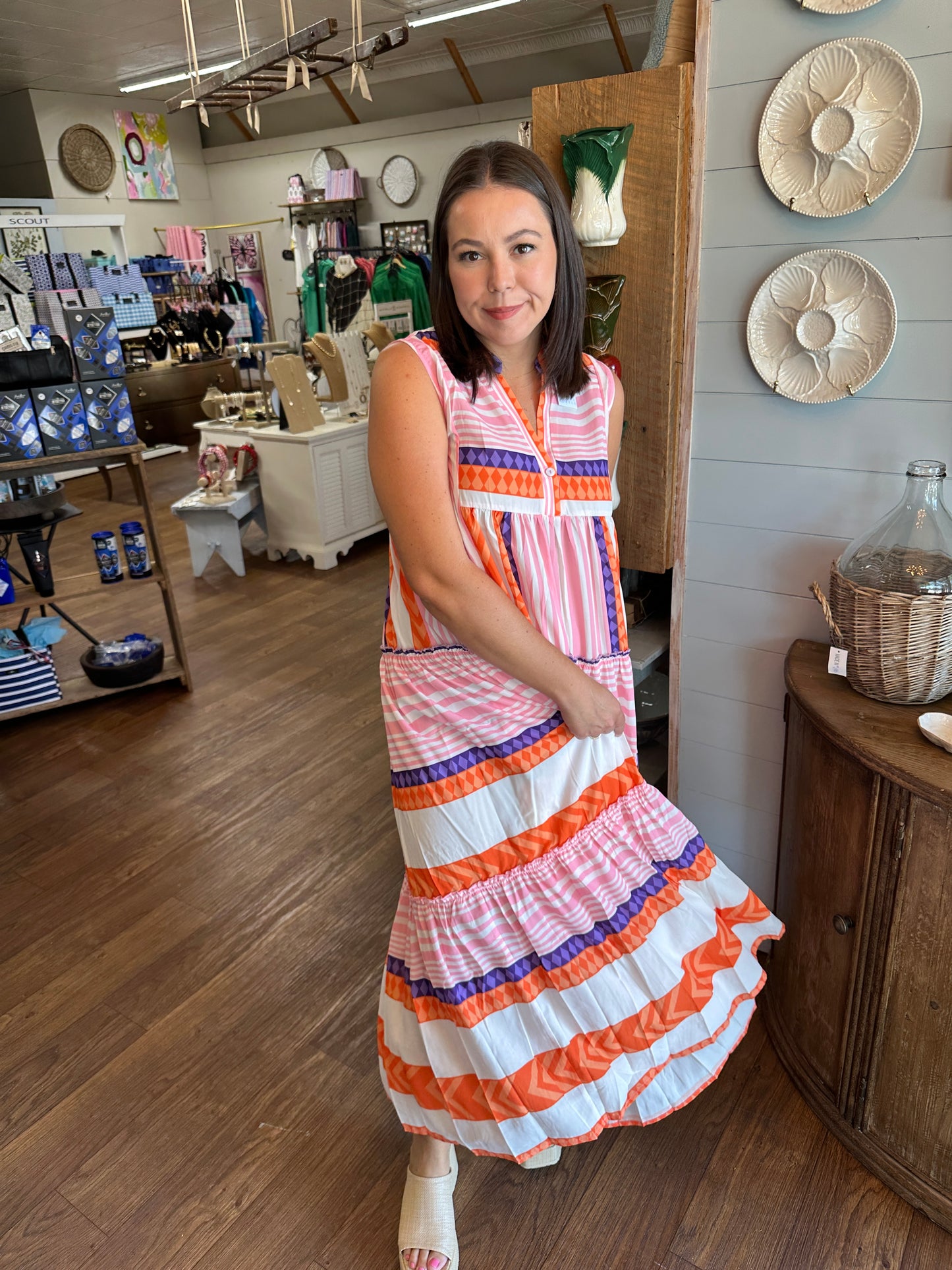 Striped Maxi