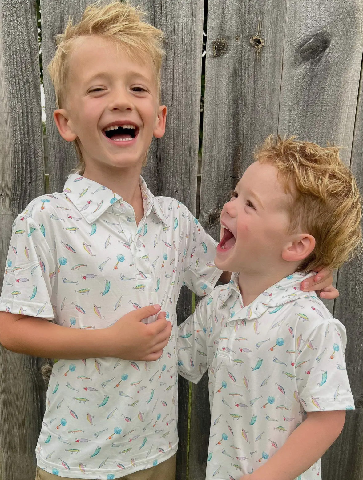 Boys Fishing Performance Polo