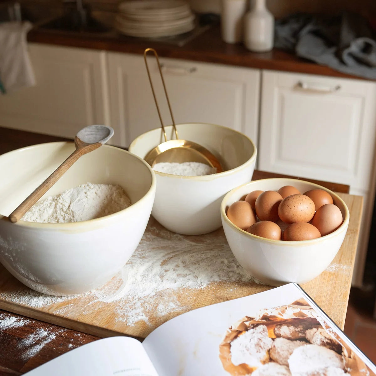 Italian Kitchen White Mixing Bowl