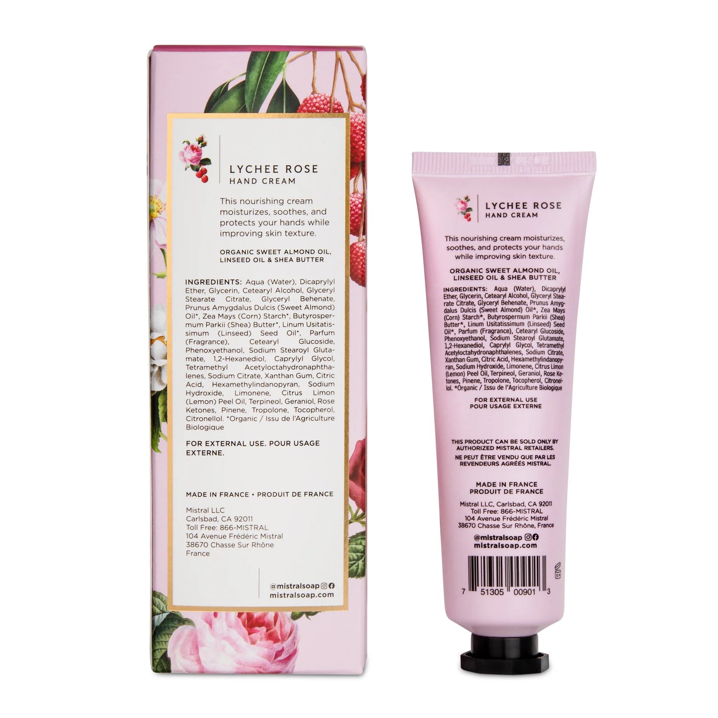 Mistral Luxe Lychee Rose Hand Cream