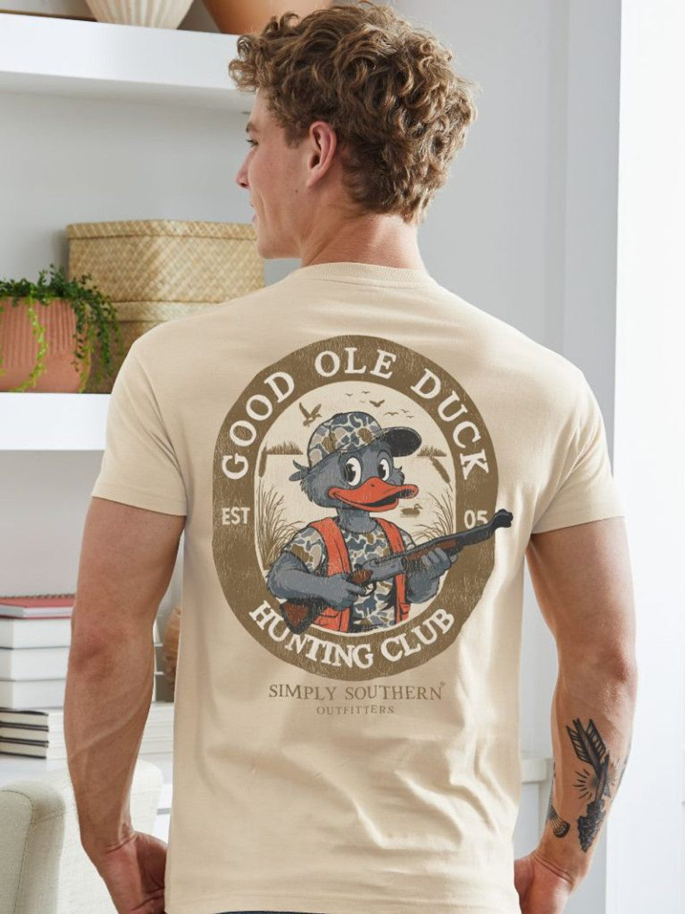 Men's Tan Good Ole Duck Tee