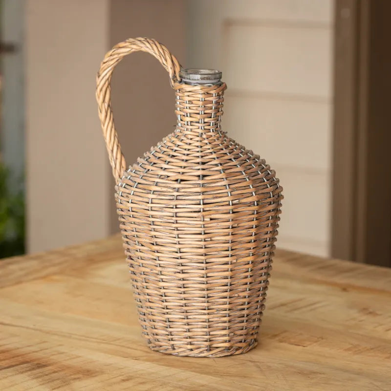 Willow Covered Wine Bottles