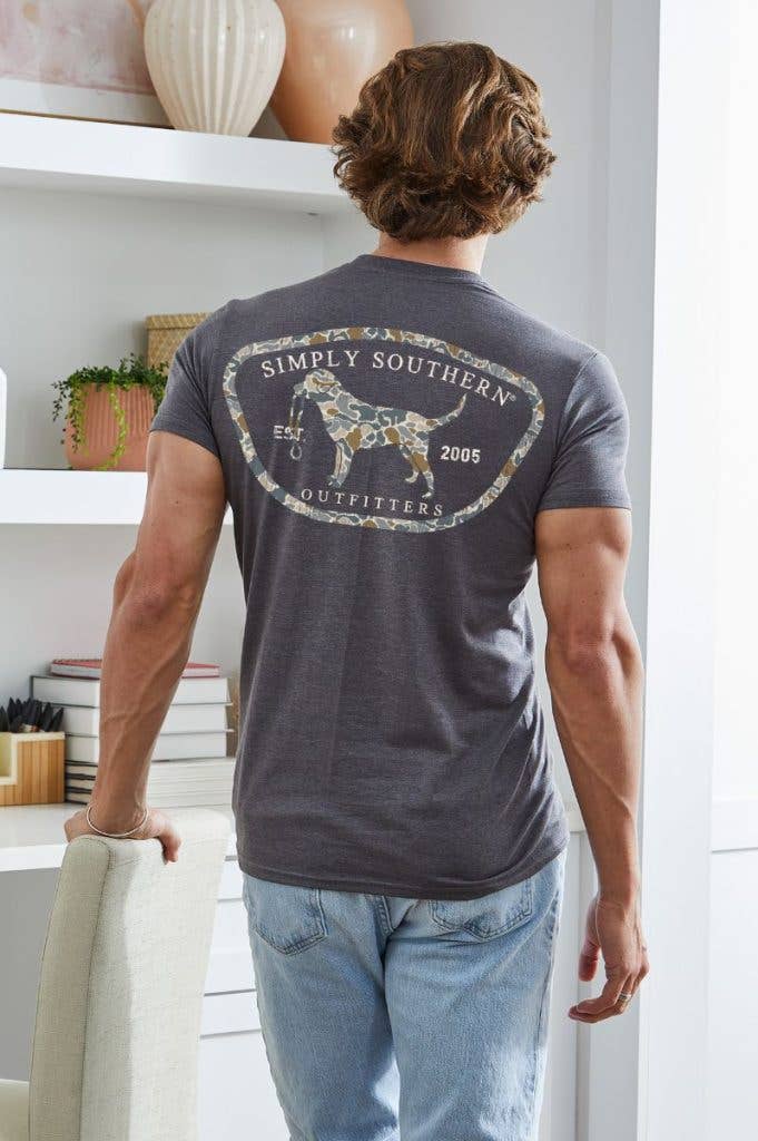 Mens Camo Dog T-Shirt