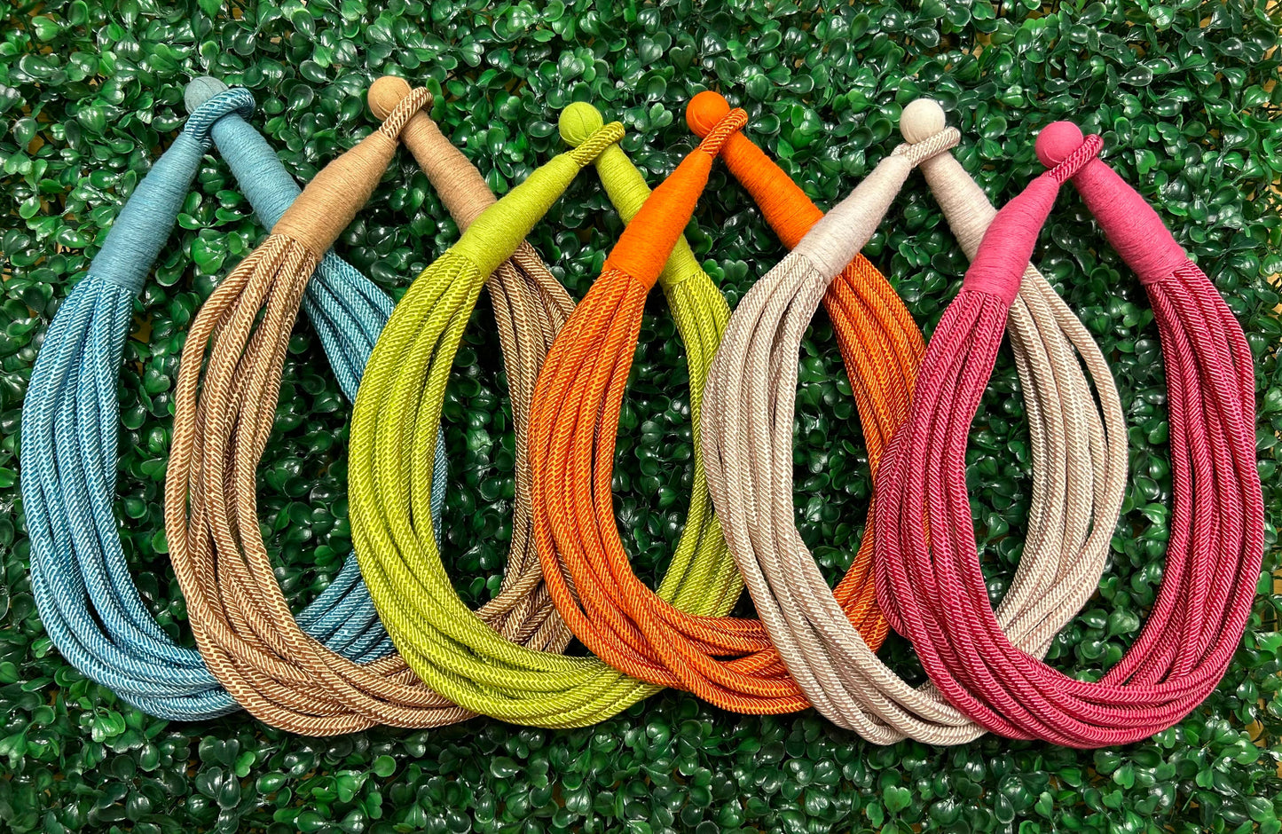 Rope Necklace in Pink