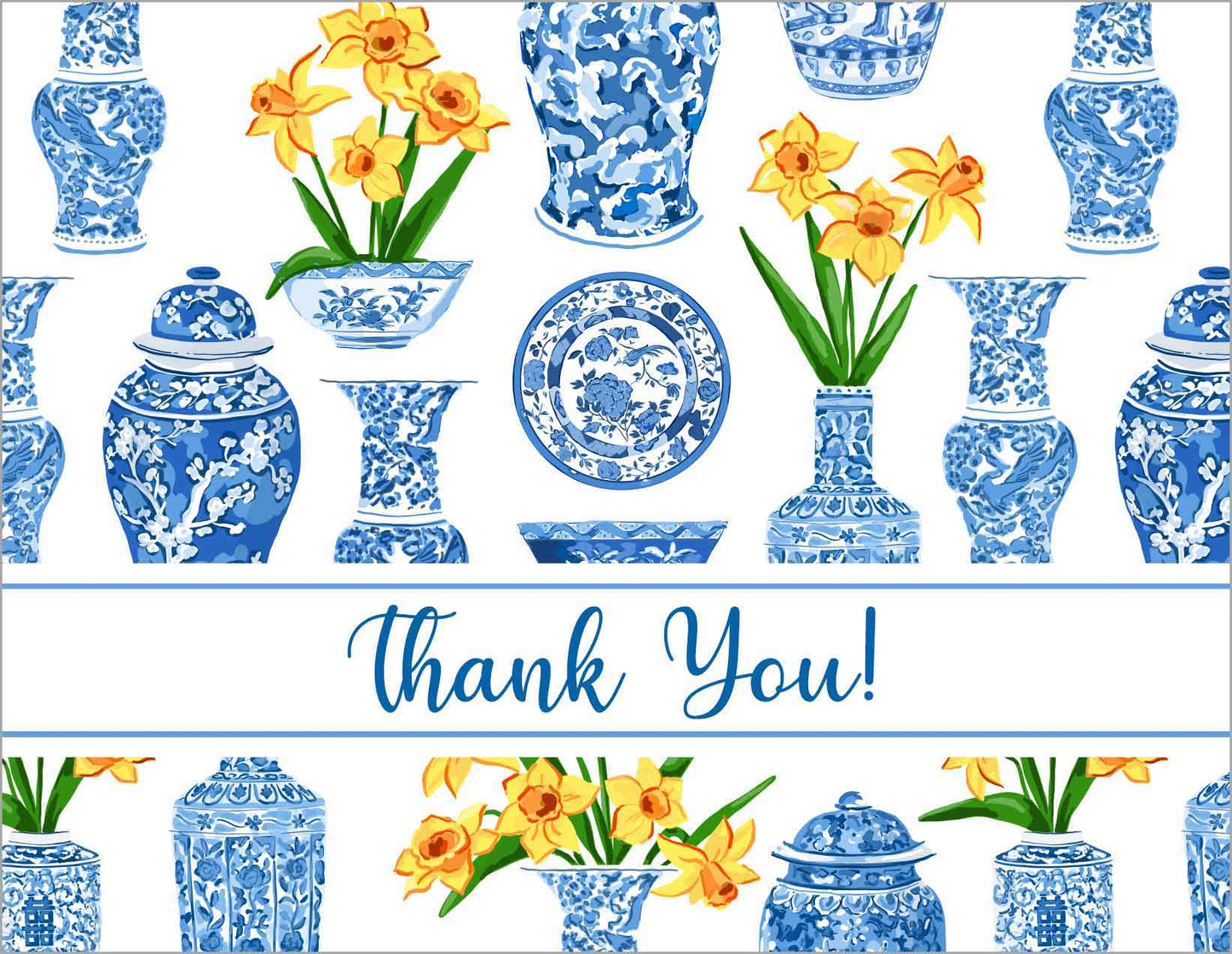 Orient Bouquet Folded Note Cards