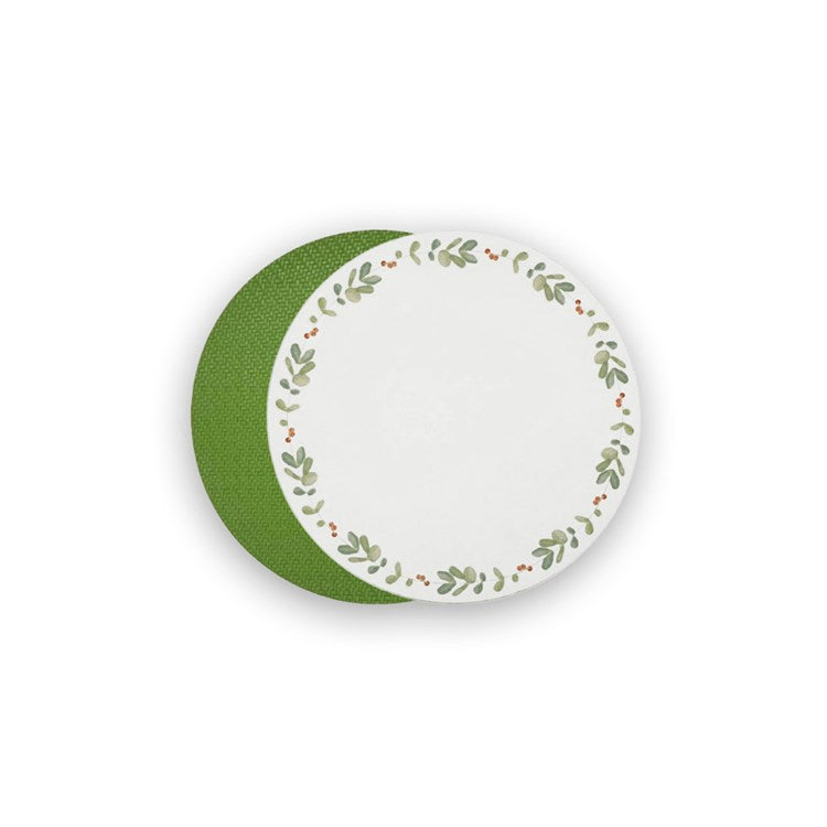 VIDA Reversible 15.5" Round Placemats Set of 4 (Gr