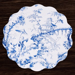 VIDA Chinoiserie Reversible Round Placemats