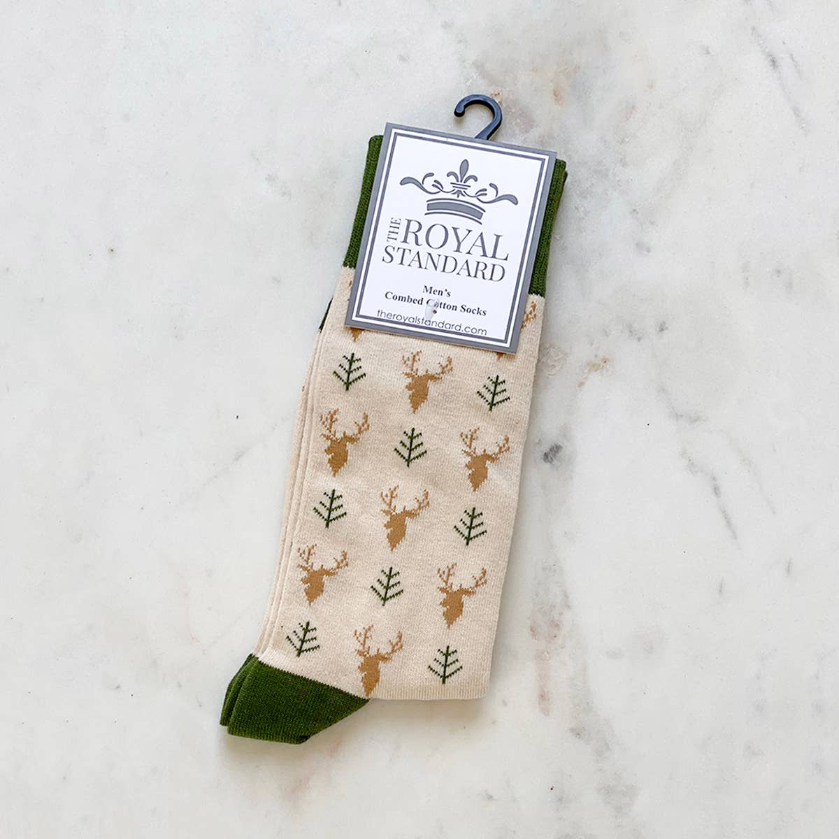 Men's Buck Socks Taupe/Olive