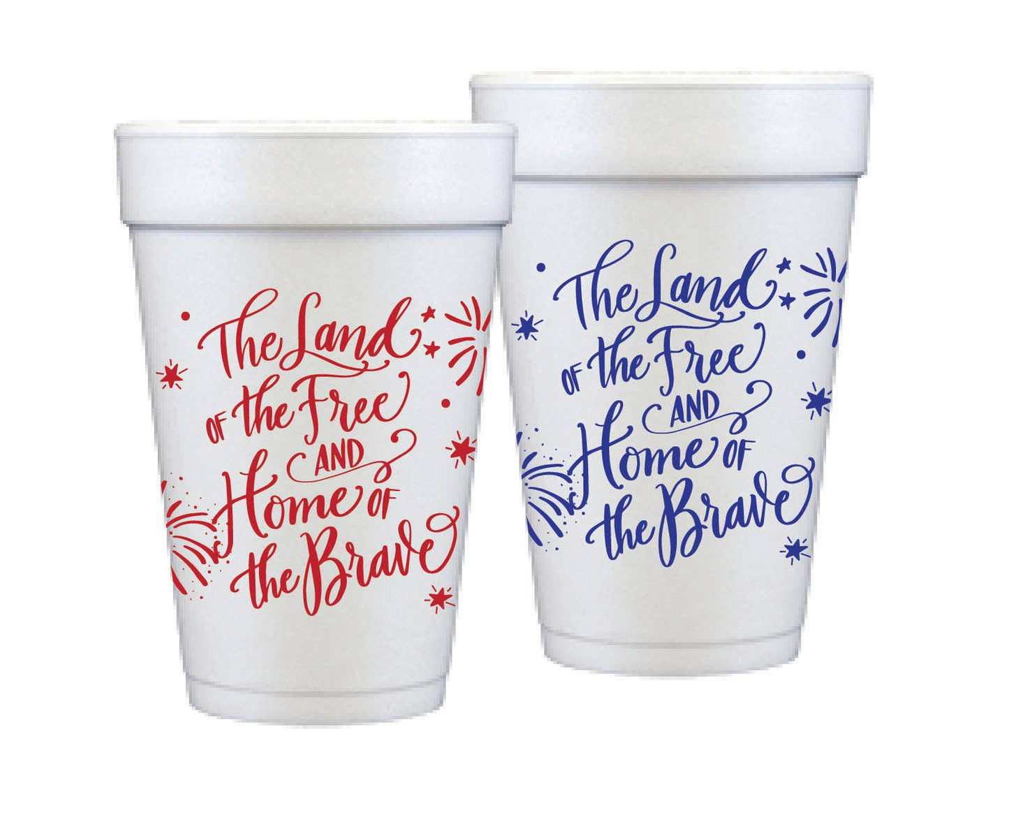 4th of July Foam Cups