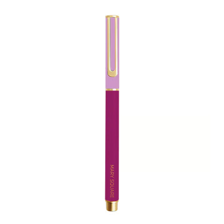 Mary Square Color Block Raspbery Pen