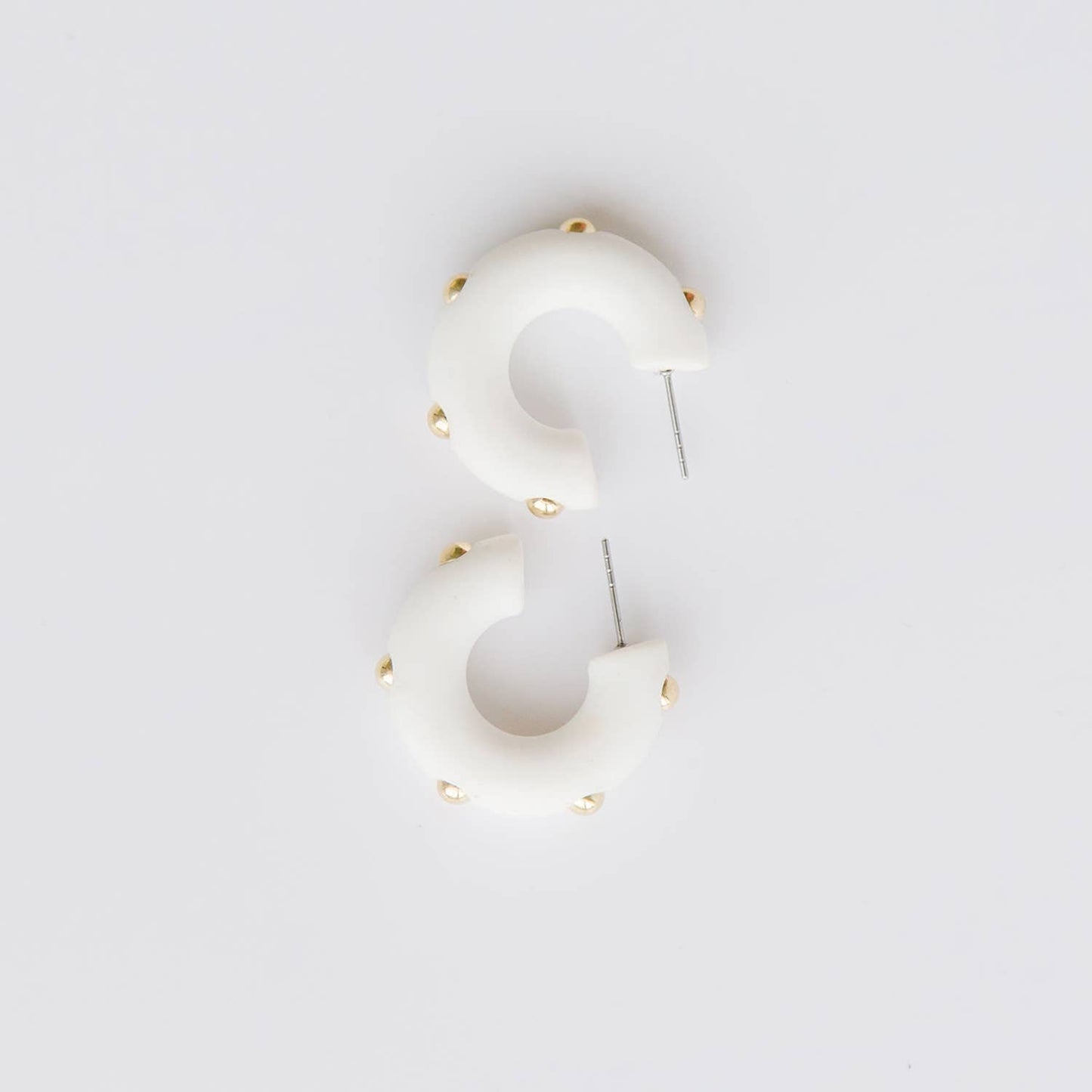 Earrings Candace Small White