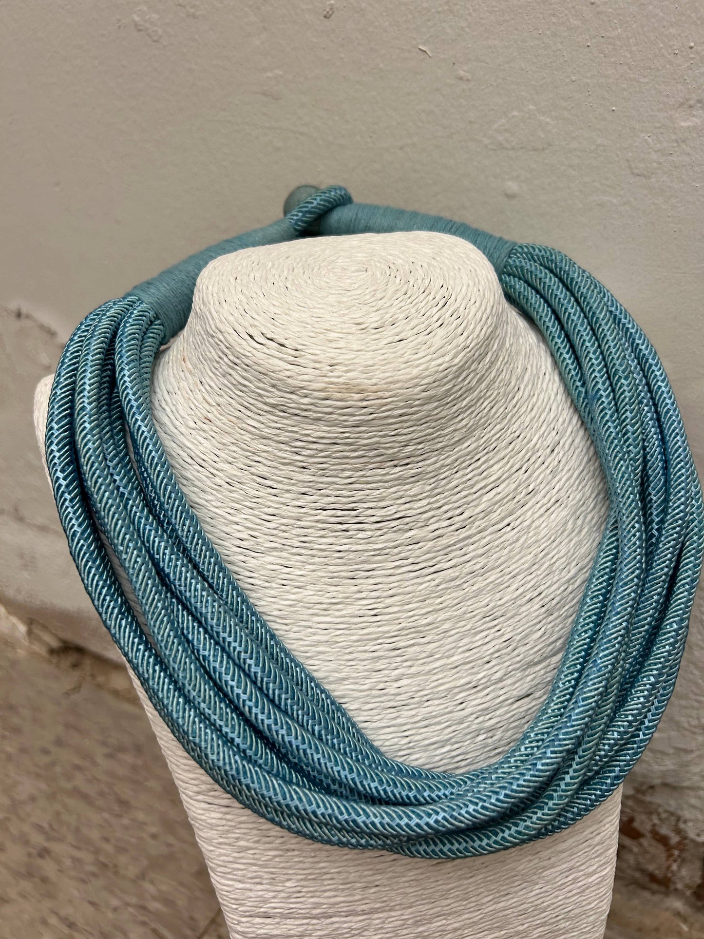 Rope Necklace in Light Dusty Blue