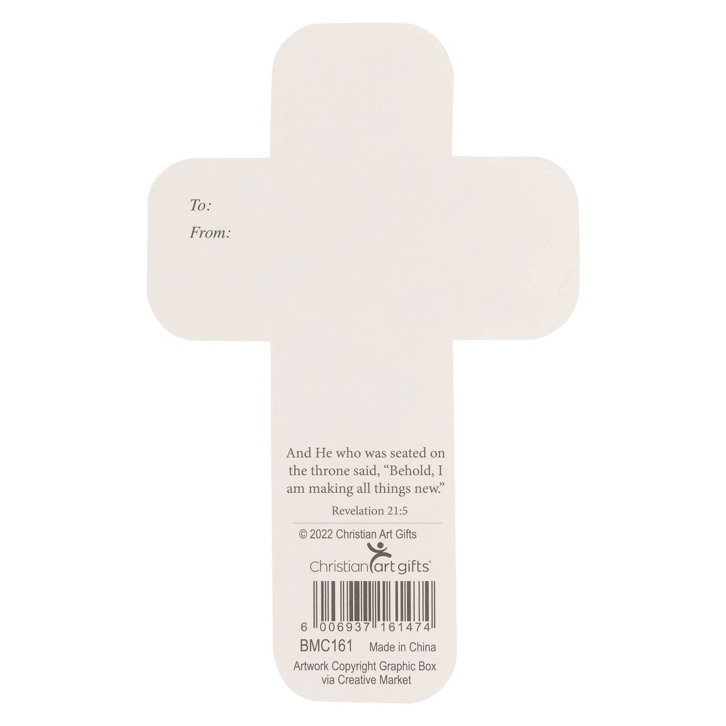 Cross Bookmark Floral He is Risen Matt. 28:6 Pack of 12
