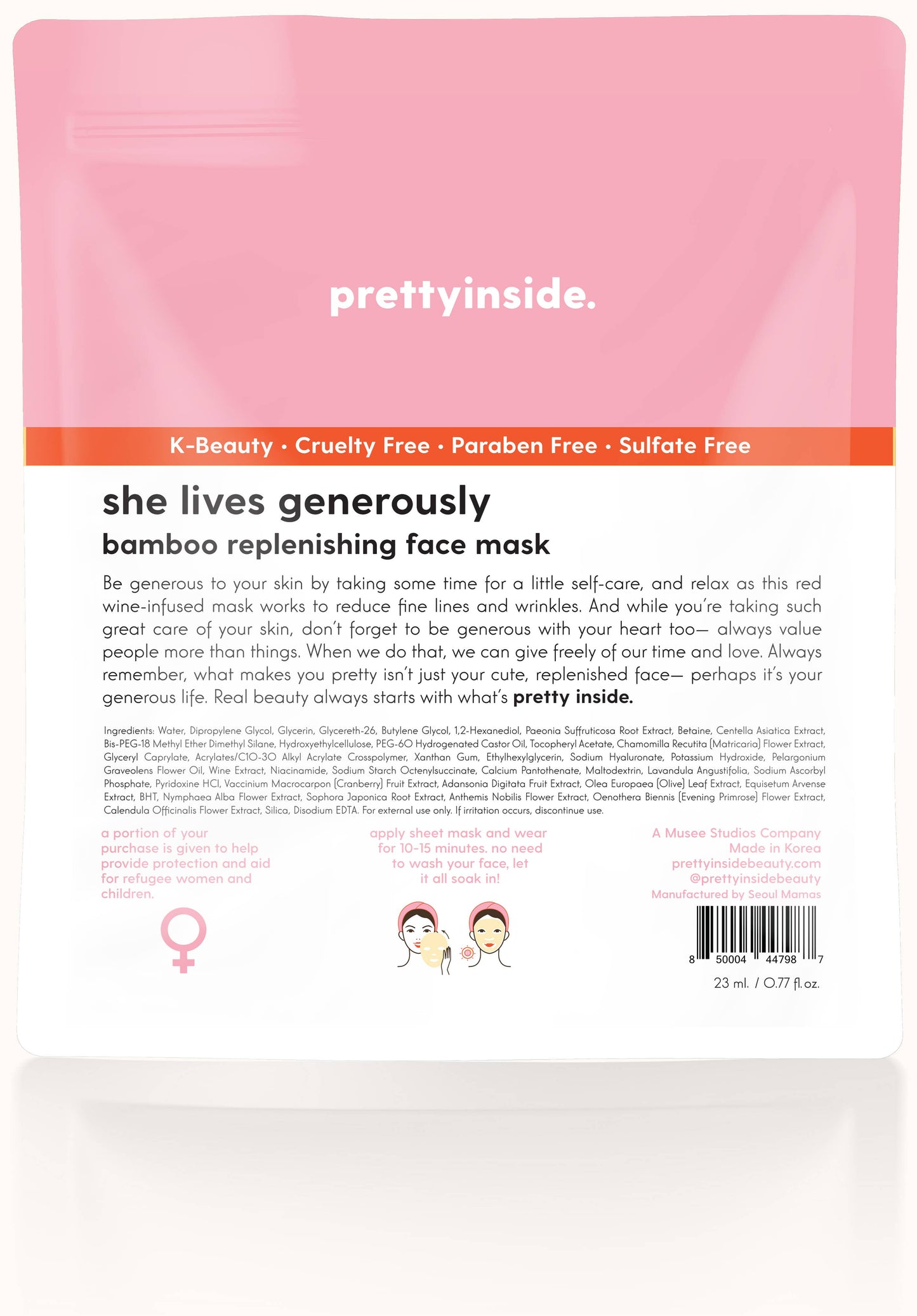 'She Lives Generously' Face Mask