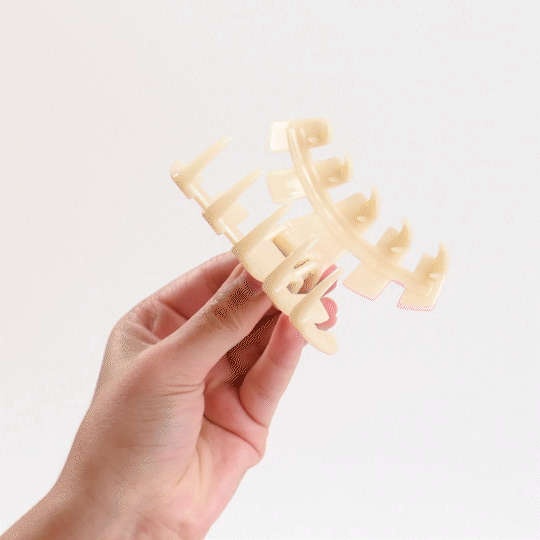 Teleties - Classic Coconut White Large Hair Clip
