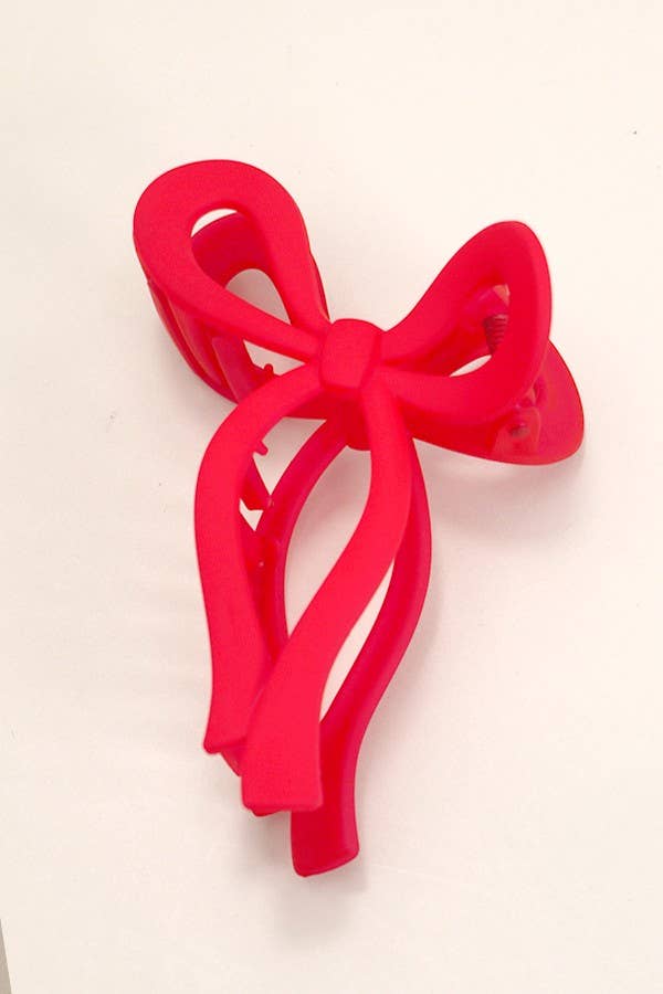 Matte Bow Claw Clips