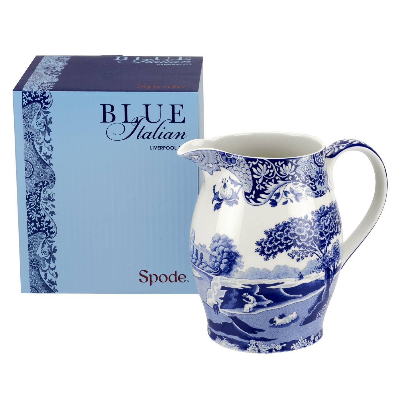 Spode Blue Italian Pitcher