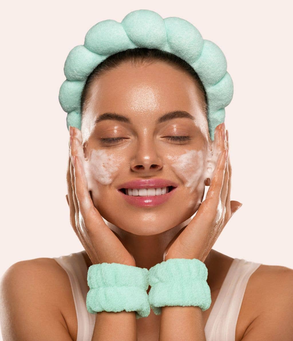Skincare Headband + Wristbands