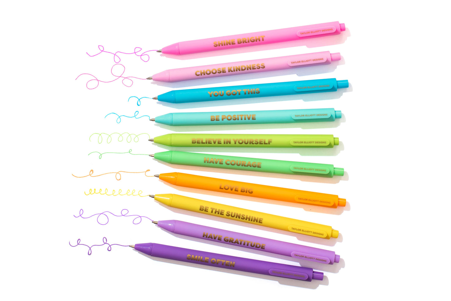 Gel Pen Set - Motivational - 10 Piece Set